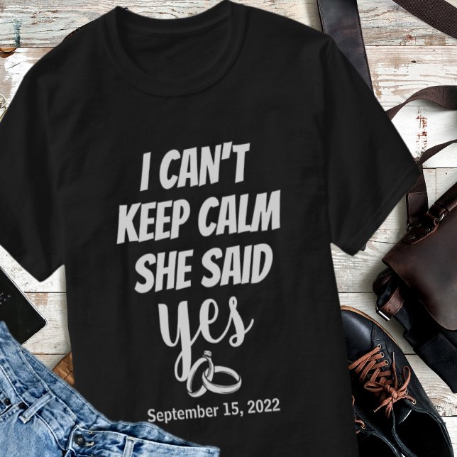 Camiseta Dijo Que Sí, Regalos De Compromiso Para Pareja (Subido por el creador)