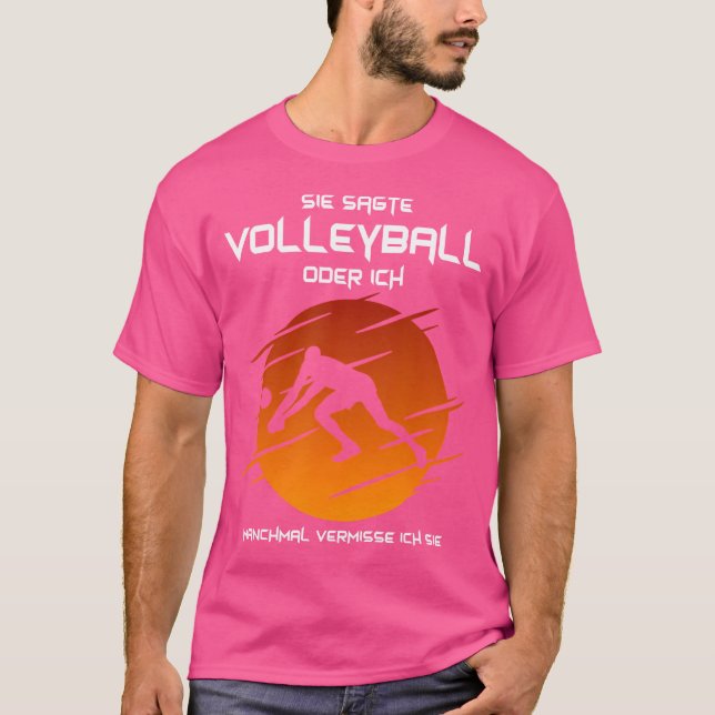 Camiseta Dijo Voleibol O Voleibol De Playa (Anverso)