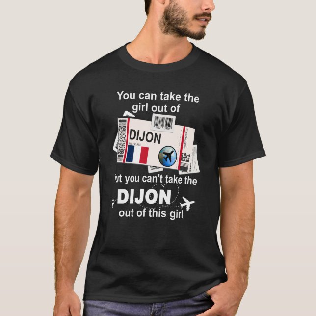 Camiseta Dijon Boarding Pass Dijon Girl Dijon (Anverso)