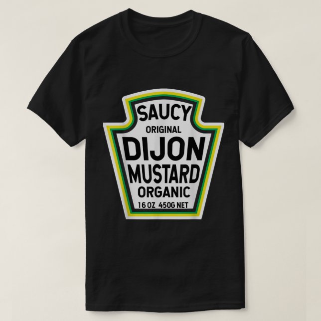 Camiseta Dijon Mustard Easy Halloween Costume Matching Grou (Diseño del anverso)