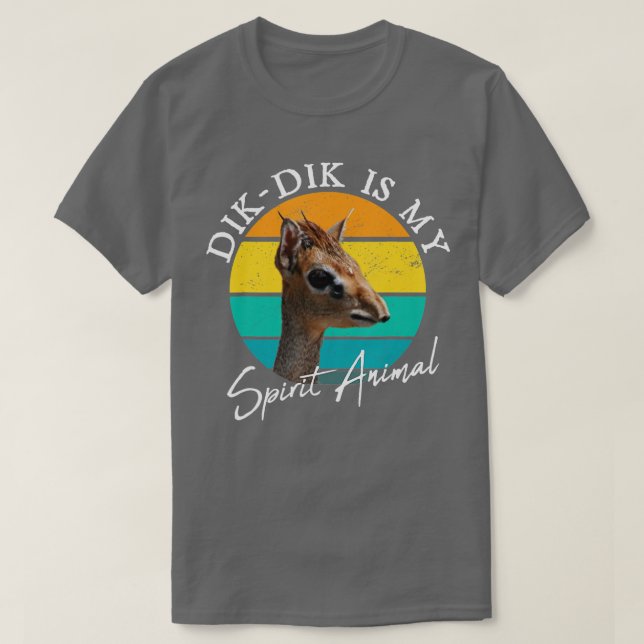 Camiseta Dik Dik Es Mi Espíritu Animal Wildlife Africa Cute (Diseño del anverso)