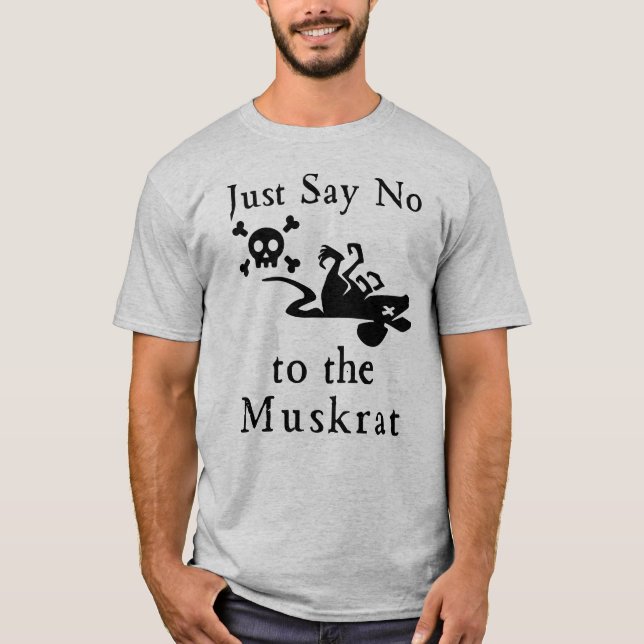 Camiseta Dile no a Elon Musk Muskrat (Anverso)