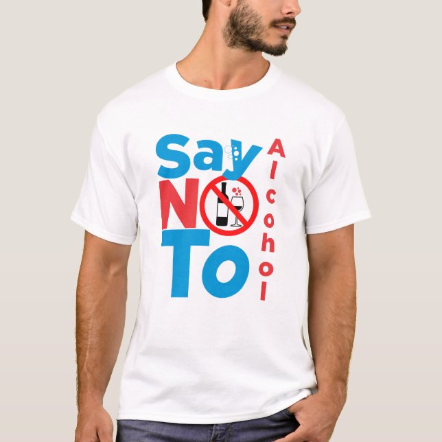 Camiseta Dile no al alcohol (Anverso)