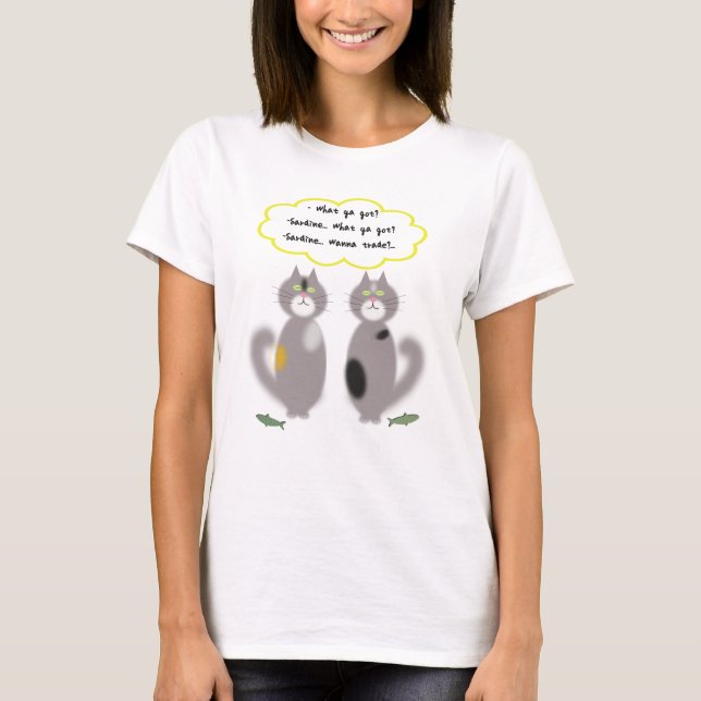 Camiseta Dilema del gato (Anverso)