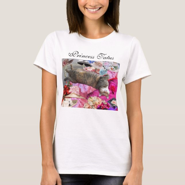 Camiseta Dilema del gato de la princesa Tatus con Gorras de (Anverso)