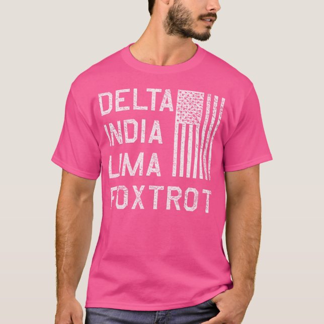 Camiseta Dilf Delta India Lima Foxtrot La Bandera Estadouni (Anverso)