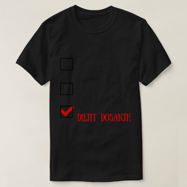 CAMISETA DILJIT DOSANJH (Diseño del anverso)