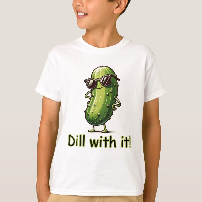 Camiseta ¡Dill Con Eso! Pickle (Anverso)