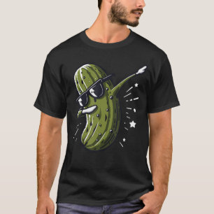 Camiseta Dill Dabbing Con Gafas Divertido Pepino Bailando