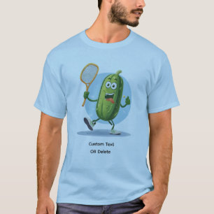 Camiseta Dill Encantador Jugando Pickleball Texto Personali