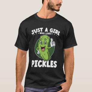 Camiseta Dill Es Sólo Un Chica Que Ama A Las Pickles Gracio