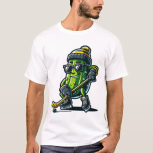 Camiseta Dill gordo jugando hockey humor deportivo y invier