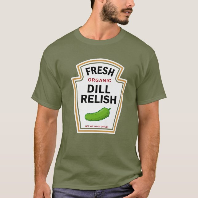 Camiseta Dill Relish Easy Halloween DIY Costume Costume Gr (Anverso)