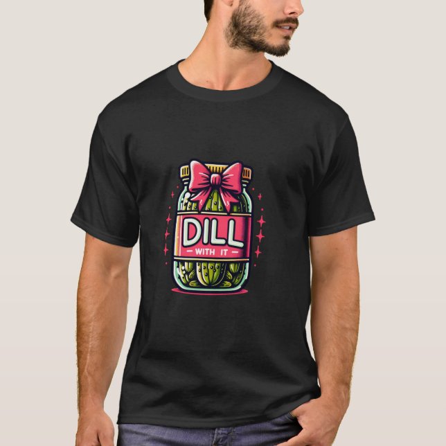 Camiseta Dill with it Funny Pickle jar con arco Coquette gi (Anverso)