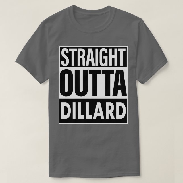 Camiseta Dillard Name Straight Outta Dillard (Diseño del anverso)