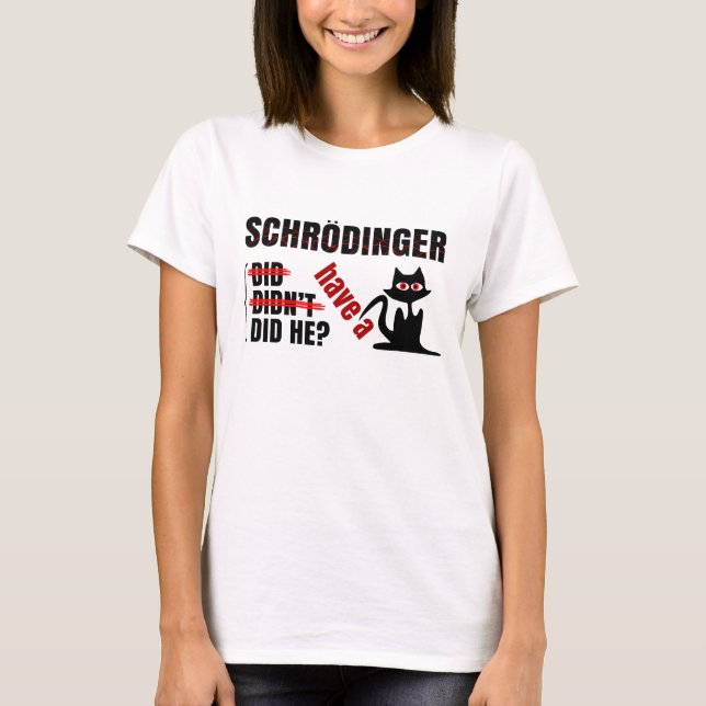 Camiseta Dillema de Schrodinger (Anverso)