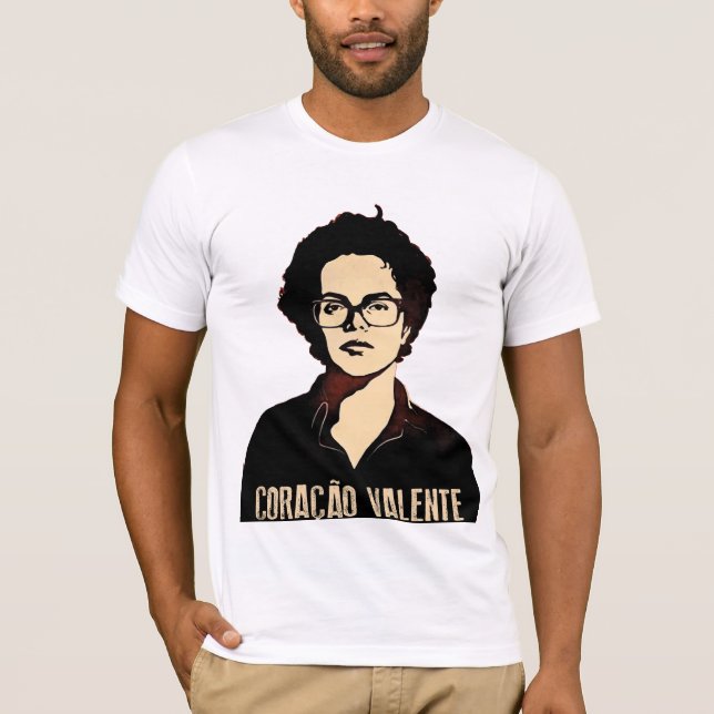 Camiseta Dilma Coração Valente (Anverso)