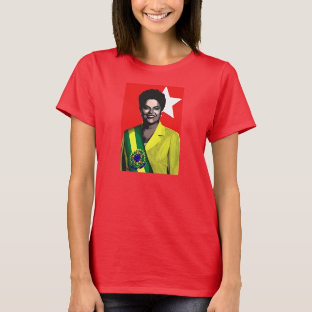 Camiseta Dilma Presidente el Brasil 2014 Eleções (Anverso)