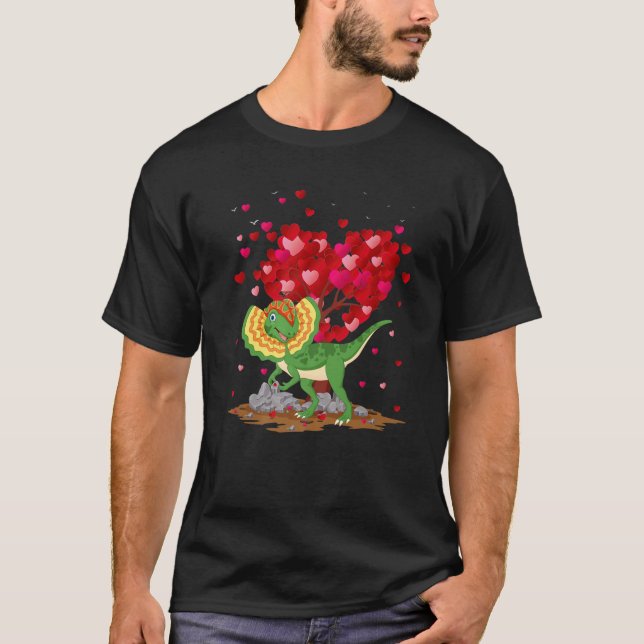 Camiseta Dilophosaurus Dinosaur Lover Dilophosaurus Valenti (Anverso)