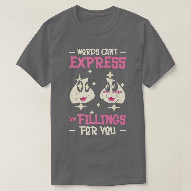 Camiseta dim sums asian cooking foodie food pun chinese asi (Diseño del anverso)