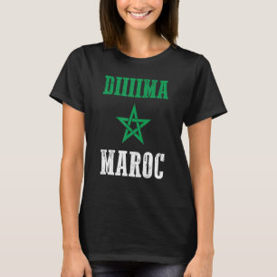 Camiseta Dima Marruecos Orgullo marroquí Bandera de Marruec
