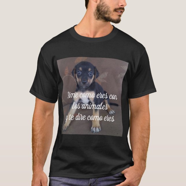 Camiseta Dime como eres con los animales (Anverso)