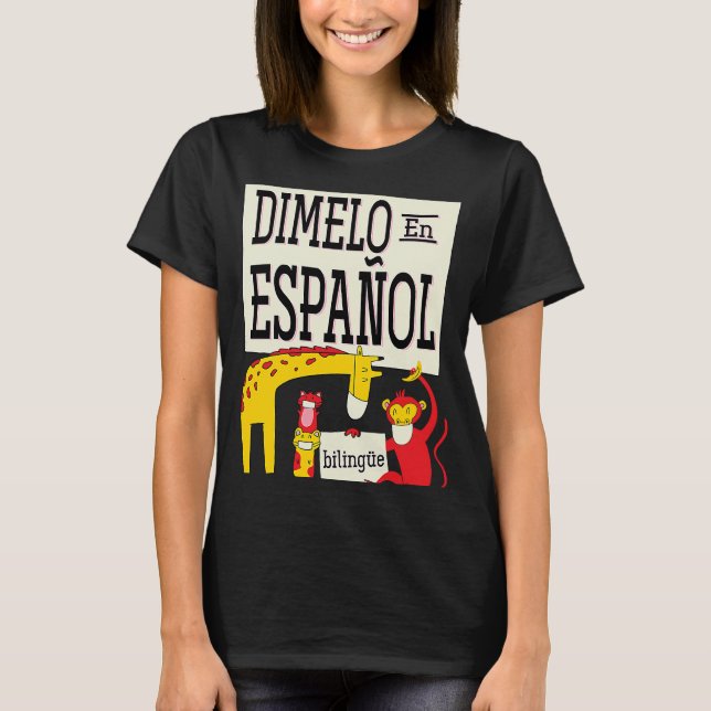 Camiseta Dimelo en España Mamáes de profesores de español e (Anverso)