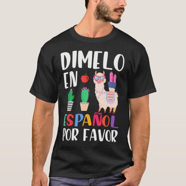 Camiseta Dimelo en España profesor de español llamado bilin (Anverso)
