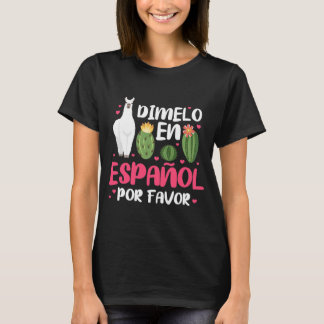 Camiseta Dimelo En Espanol Profesor Español
