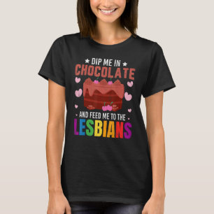 Camiseta Dímelo En Gráfico De Comida De Chocolate