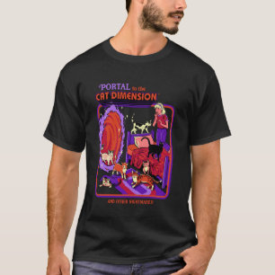 Camiseta Dimensión de Gatos Ciencia Ficción Retro Vintage D