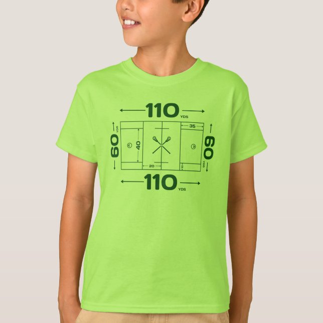 Camiseta Dimensiones del campo (Anverso)