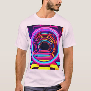 Camiseta Dimensiones del túnel neón