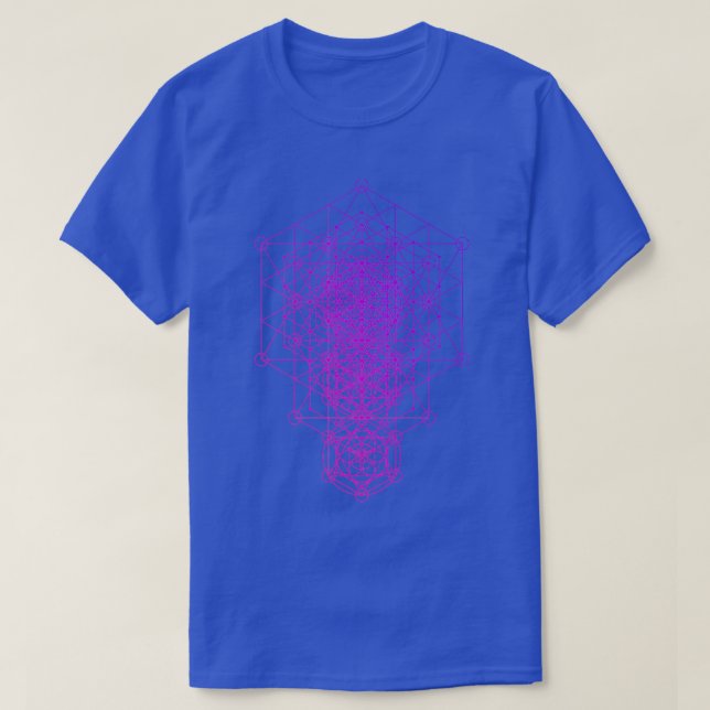 Camiseta Dimensiones sagradas de la flor geométrica (Diseño del anverso)