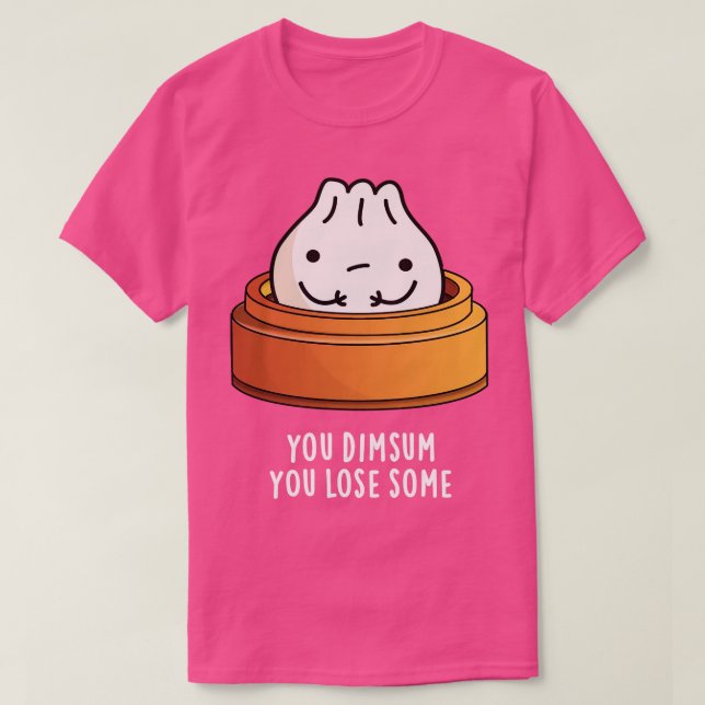 Camiseta Dimsum Perdió Algo De Bollo De Comida. (Diseño del anverso)