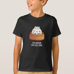 Camiseta Dimsum perdió algo gracioso de comida morena oscur