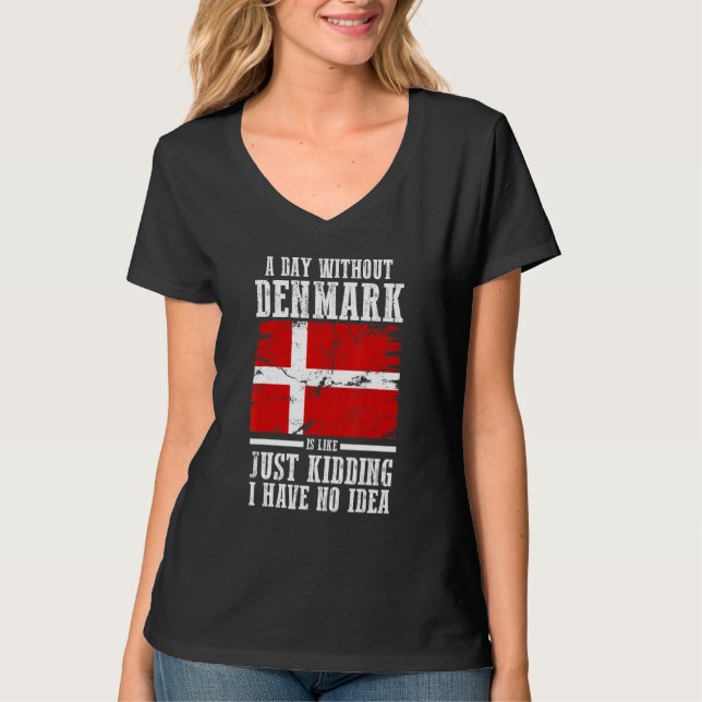 Camiseta Dinamarca bandera danesa (Anverso)