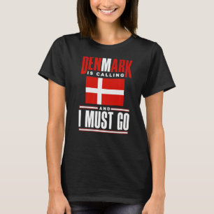 Camiseta Dinamarca Bandera Danesa Dinamarca Dinamarca Llama