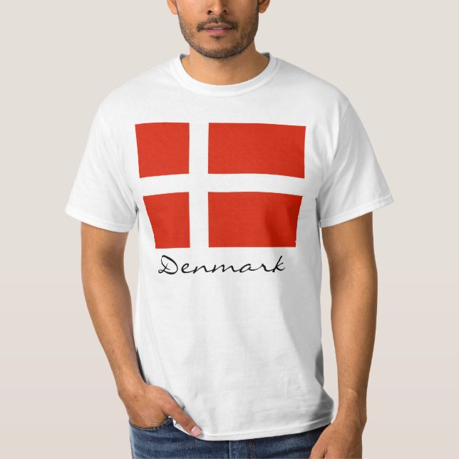 Camiseta Dinamarca con Dannebrog (Anverso)