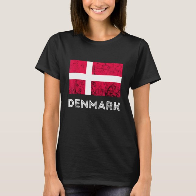 Camiseta Dinamarca Dannebrog Bandera danesa Dansk Roots Dan (Anverso)