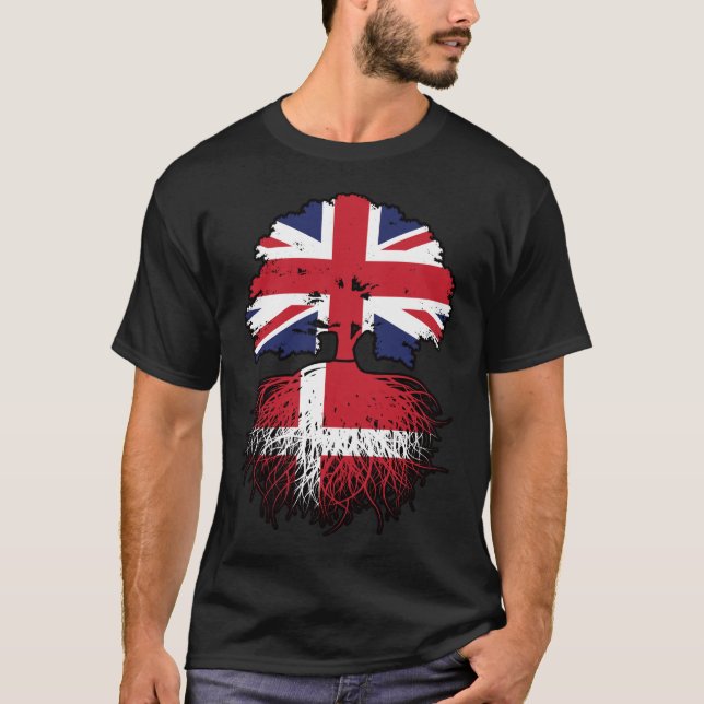 Camiseta Dinamarca Dinamarca Reino Unido Reino Unido Reino  (Anverso)