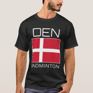 Camiseta Dinamarca Equipo de Badminton Atleta Danés Bandera