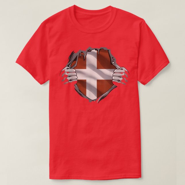 Camiseta Dinamarca Escandinavia (Diseño del anverso)