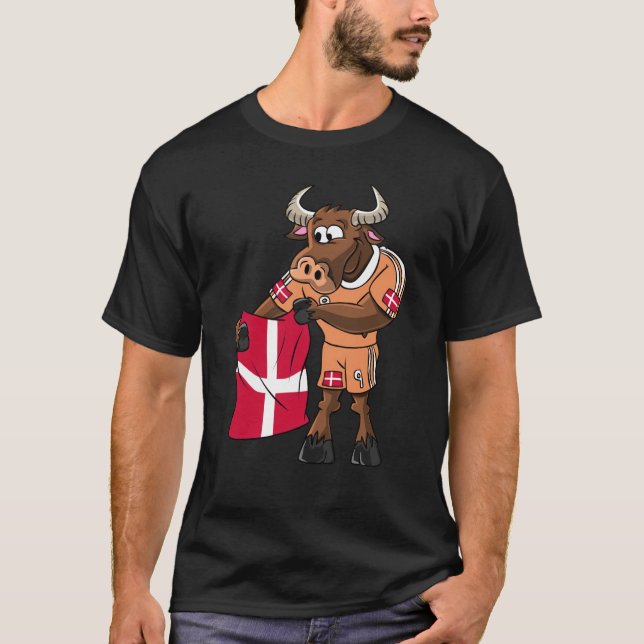 Camiseta Dinamarca Fan Tauro (Anverso)
