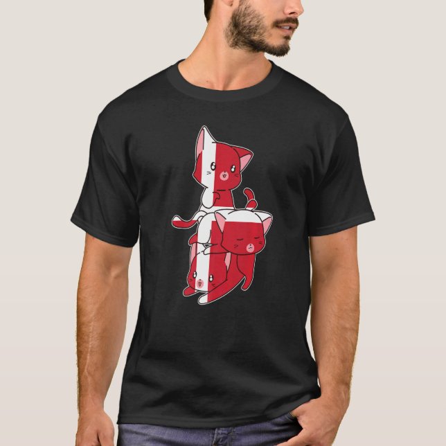 Camiseta Dinamarca Gatos Dennish Dinamarca (Anverso)