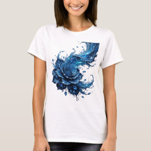 Camiseta dinámica azul BLUE ROSE Statement