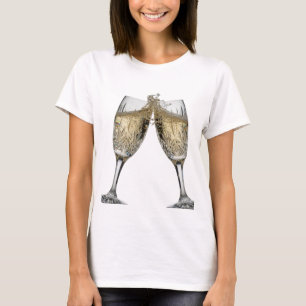 Camiseta Dinámica Plateada BRINDIS POR BUENA SALUD