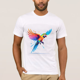 Camiseta Dinámico y artístico - Tee de loro de brillo eléct