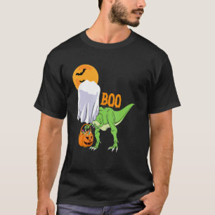 Camiseta Dinasour Trex Halloween Trex Mummy Boo Niños Pu