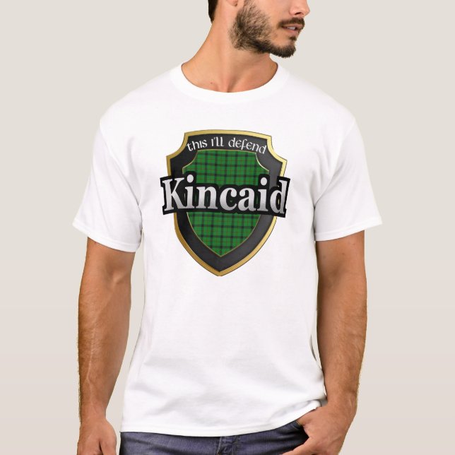 Camiseta Dinastía del tartán de Kincaid Escocia del clan (Anverso)